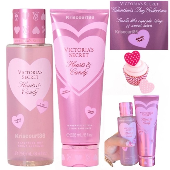 VS Hearts & Candy 2PC Set NEW FULL-SIZE - Picture 1 of 15